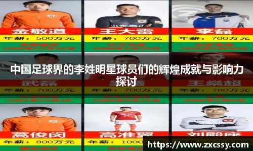 中国足球界的李姓明星球员们的辉煌成就与影响力探讨